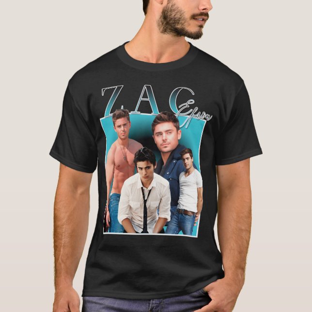 Zac Efron Bolton Schauspieler T-Shirt (Vorderseite)