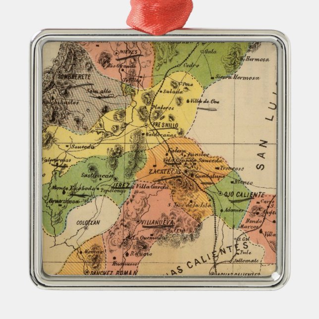 Zacatecas, Mexiko Silbernes Ornament (Vorne)