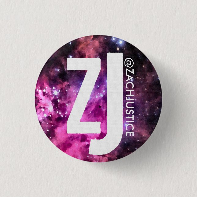 Zach Gerechtigkeits-Galaxie-Knopf Button (Vorderseite)