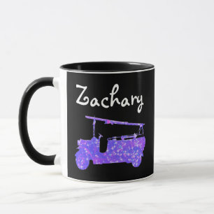 Zacharname mit einem Feuerwehrfahrzeug, Tasse