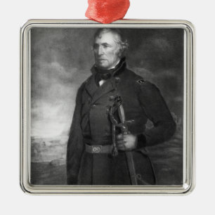 Zachary Taylor, 12. Präsident des vereinigten Silbernes Ornament