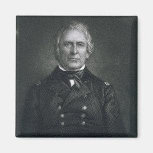 Zachary Taylor, graviert nach einem Daguerrotype Magnet