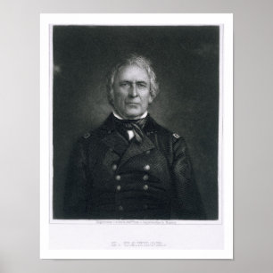 Zachary Taylor, nach einem Daguerrotype von T Poster