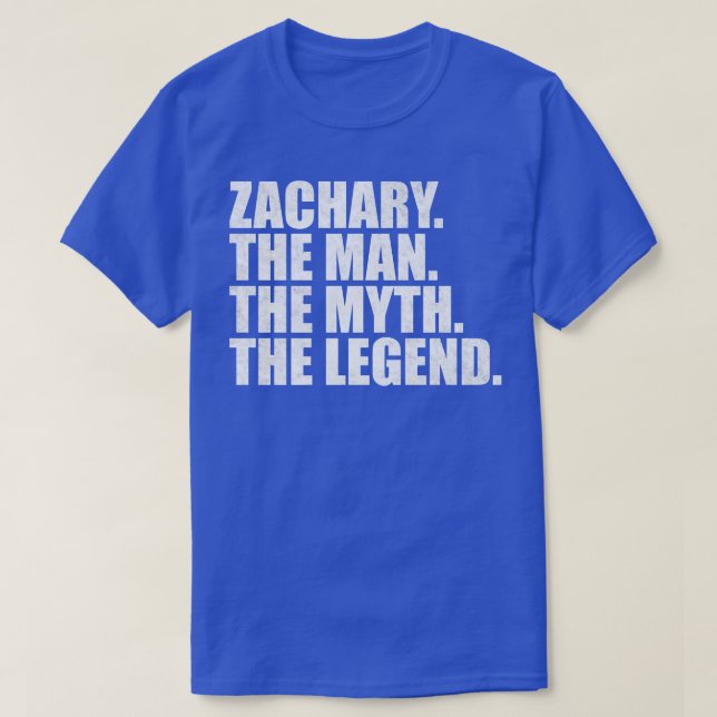 ZacharyZachary Name Zachary Vorname T-Shirt (Design vorne)