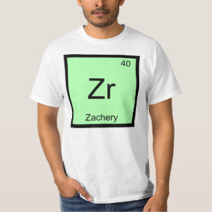 Zachery Name Chemie Element Periodensystem T-Shirt