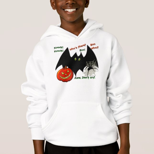 Zack! Zack! Fledermäuse, Spinnen und Kürbis, Oh me Hoodie (Vorderseite)