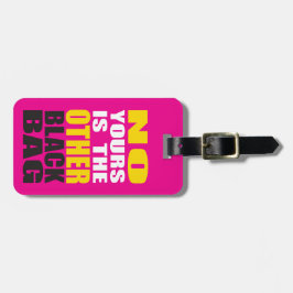 Zacken Sie anderen schwarzen Gepäckanhänger