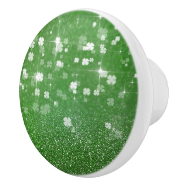Zackenbarsch Glitzer Klee - Keramik Knoblauch Keramikknauf (Rechts)