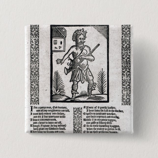 Zackig oder die Entschließung des armen Mannes Button (Vorderseite)