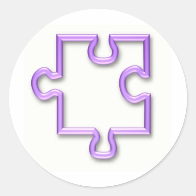 Zackiger Ausschnitt-Aufkleber Runder Aufkleber (Vorderseite)