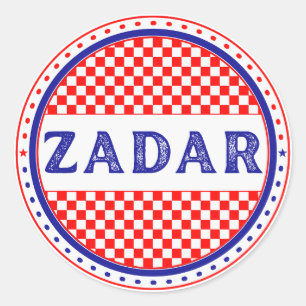 Zadar City Pride Emblem – Kroatische Identität Runder Aufkleber