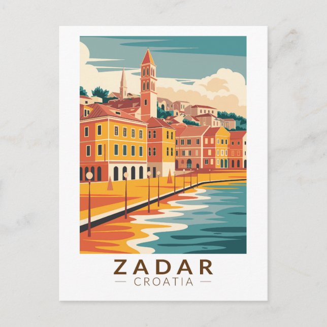 Zadar Kroatien Kunstvoll wandern im Valle Verzasca Postkarte (Vorderseite)