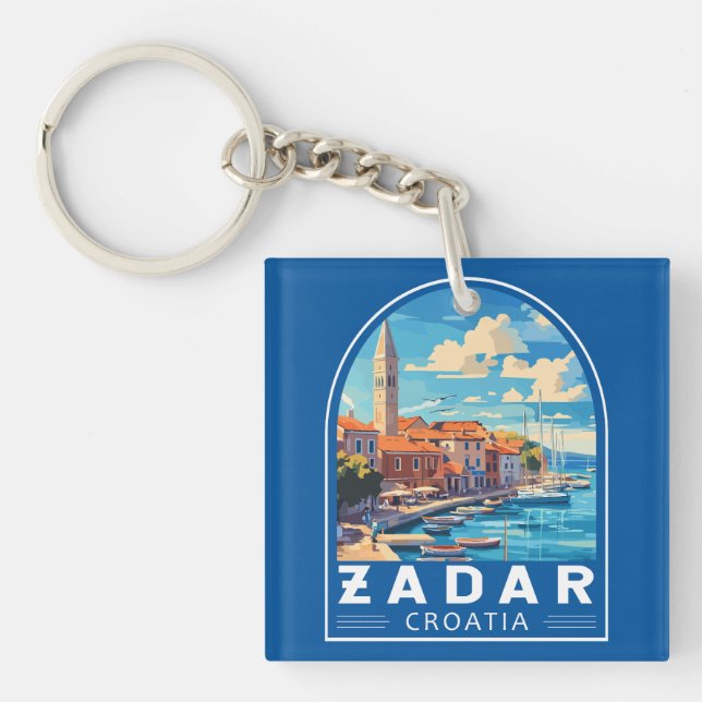 Zadar Kroatien Reisen Schlüsselanhänger (Vorderseite)