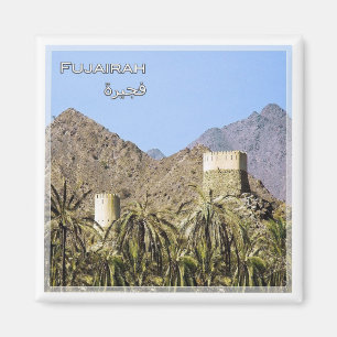 zAE031 FUJAIRAH Lookturm, Vereinigte Arabische Emi Magnet