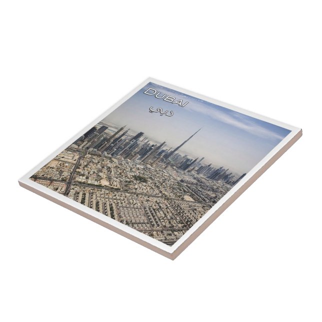 zAE040 DUBAI skyline, VAE, Asien, Fliese (Seite)