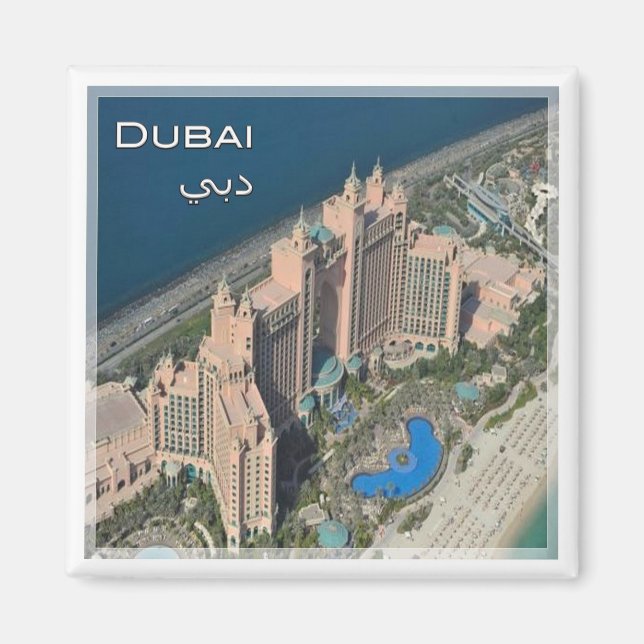 zAE049 DUBAI in ATLANTIS, VAE, Kühlschrank Magnet (Vorne)