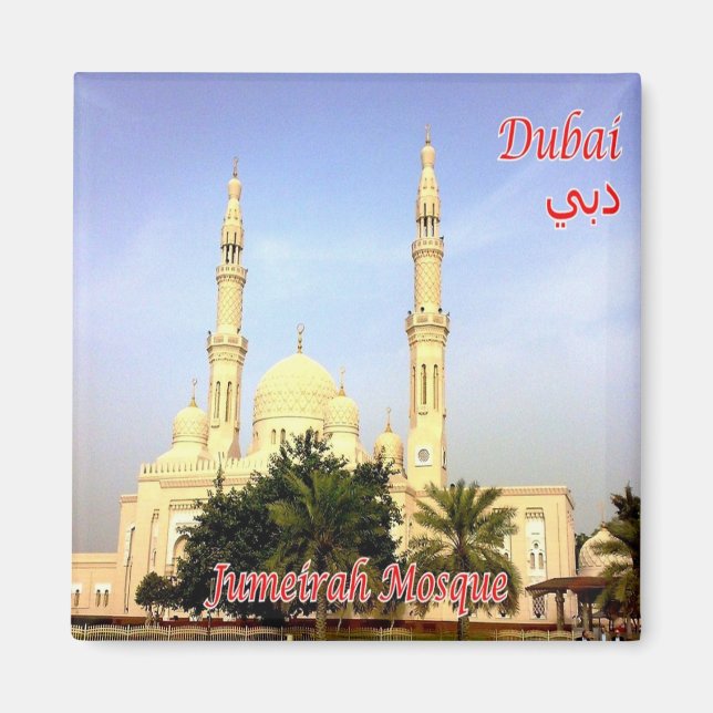 zAE069 DUBAI Jumeirah Moschee, VAE, Asien, Kühlsch Magnet (Vorne)