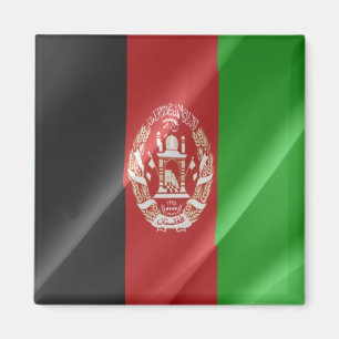 zAF002 Afghanistan schwellende FLAG Afghanistan, K Magnet