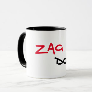 Zag Dog Black Trim Kaffee Tasse
