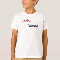 Zag Dog Brand White T - Shirt