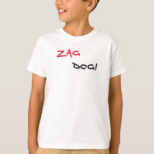 Zag Dog Brand White T - Shirt