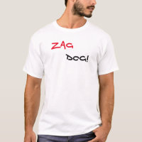 Zag Dog Marke Weißes T-Shirt