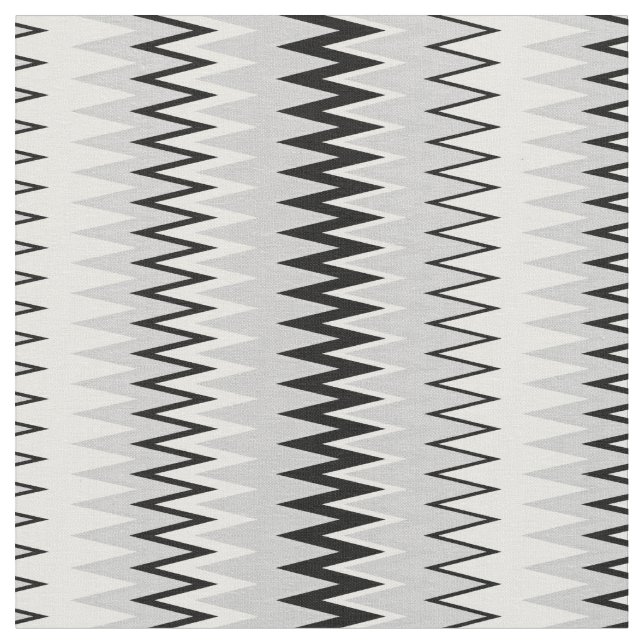 Zag Zag-Muster schwarz-weiß Stoff (Nahaufnahme)