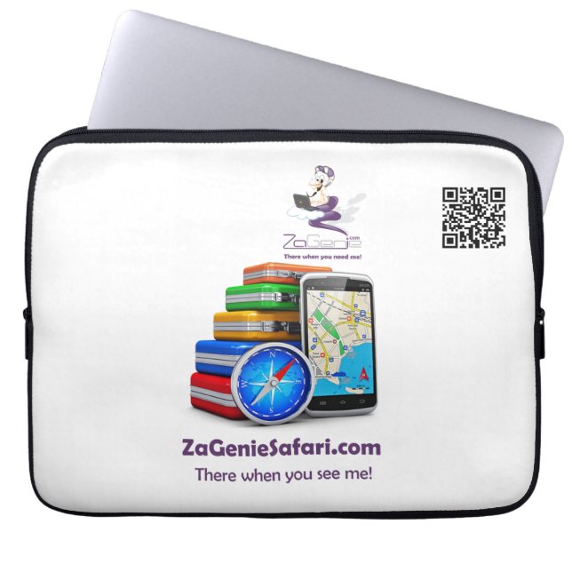 ZaGenie Safari - Laptop Sleeve 13 Zoll (Vorderseite)