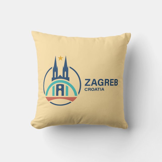Zagreb Croatia Europe Kissen (Vorderseite)