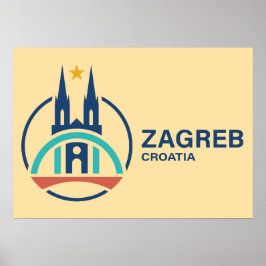 Zagreb Croatia Europe Poster