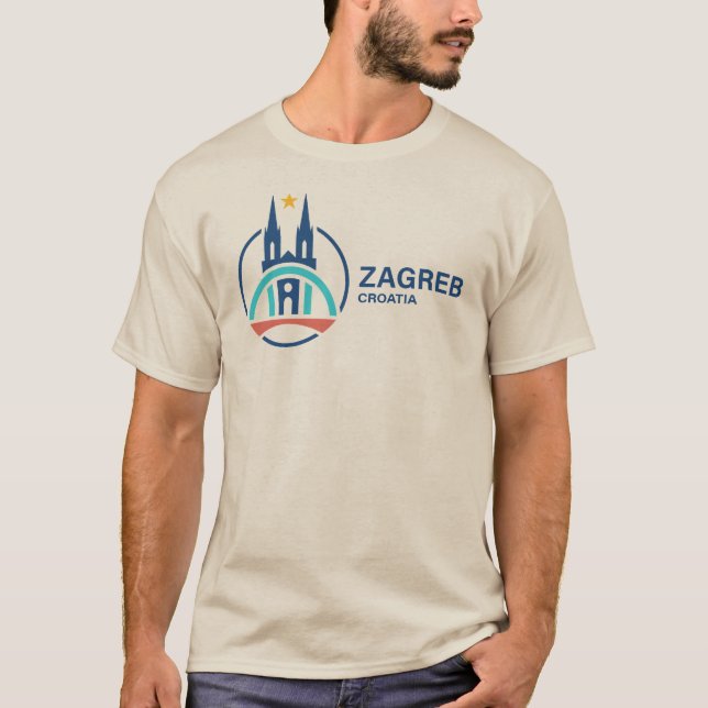 Zagreb Croatia Europe T-Shirt (Vorderseite)