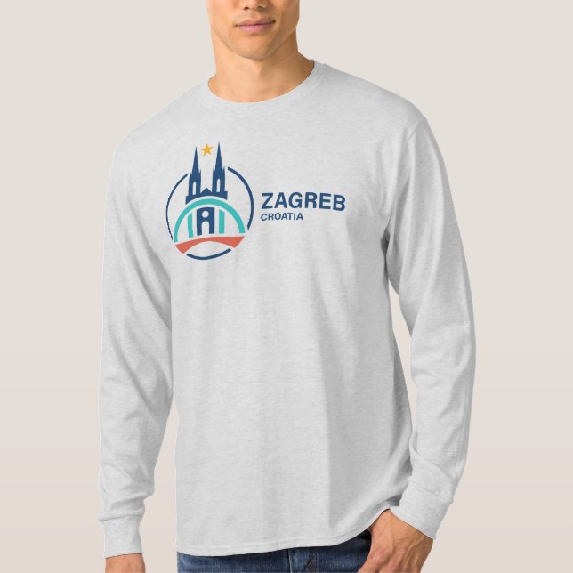 Zagreb Croatia Europe T-Shirt (Vorderseite)