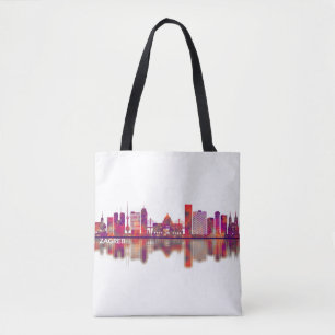 Zagreb Croatia Skyline Tasche