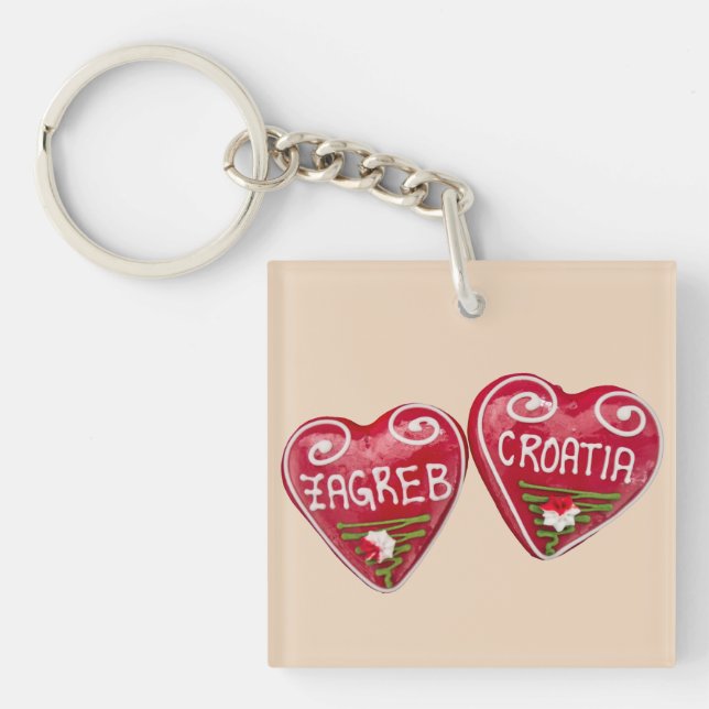 Zagreb, Croatie : Licitar en forme de coeur (Devant)