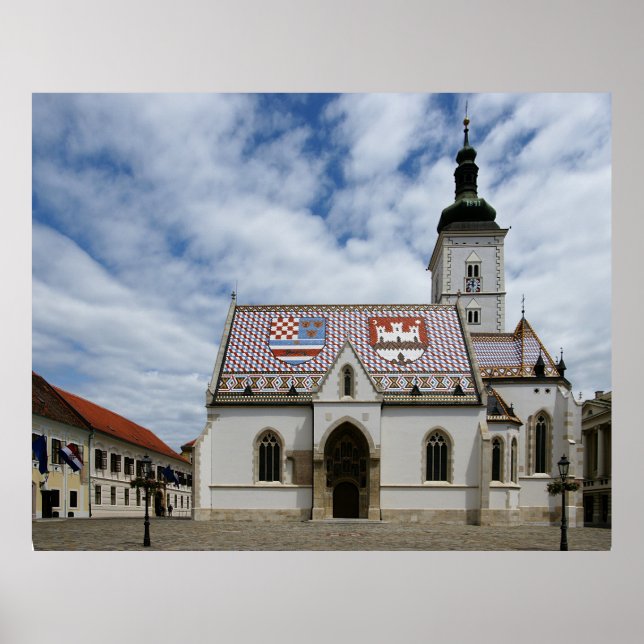 Zagreb Hrvatska Poster (Vorne)