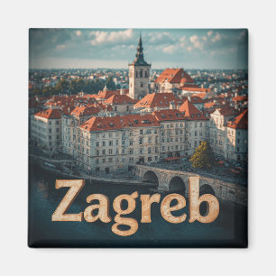Zagreb Kroatien Altstadt Geschichte Architektur Magnet