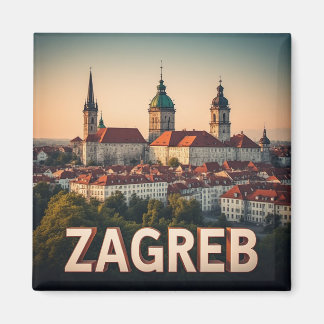 Zagreb Kroatien Altstadt Geschichte Architektur Magnet
