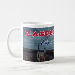 Zagreb, Kroatien I Liebe besuchen Kaffeetasse