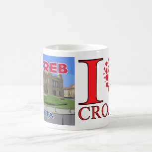 Zagreb, Kroatien I Liebe Kaffeetasse