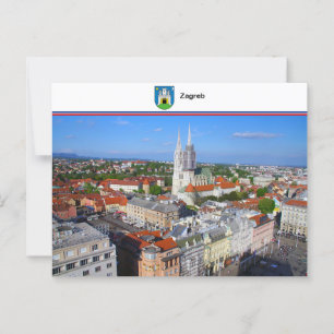 Zagreb - Kroatien Postkarte