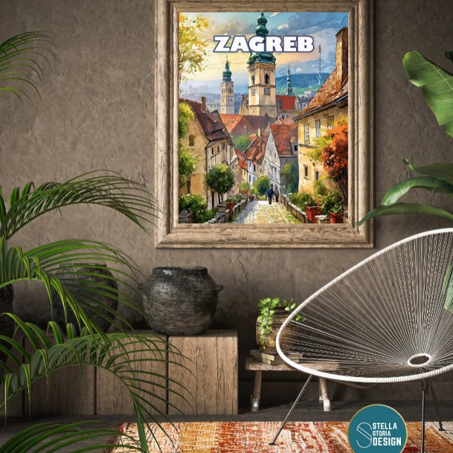 Zagreb-Plakat, wo jede Ecke einen Schatz hat Poster (Von Creator hochgeladen)