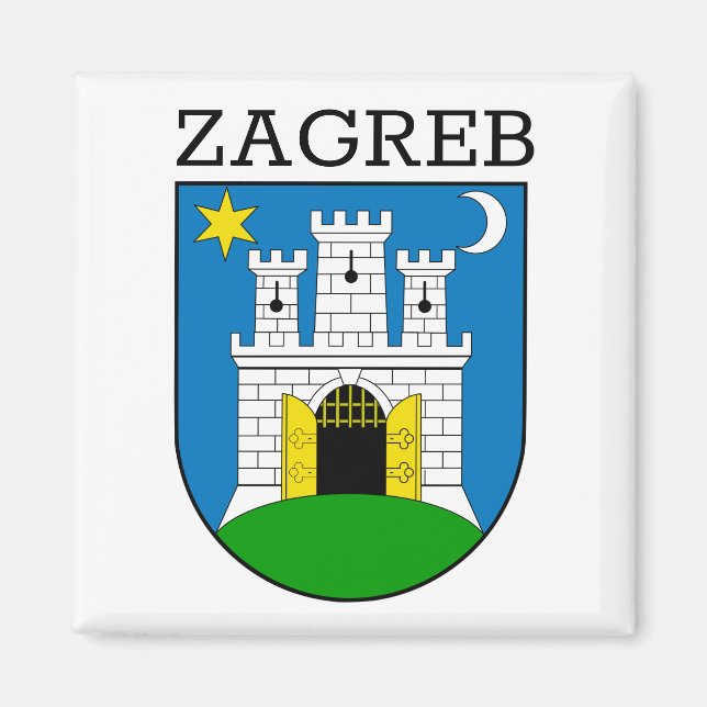 Zagreber Wappen Magnet (Vorne)
