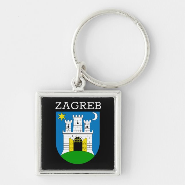 Zagreber Wappen Schlüsselanhänger (Vorne)