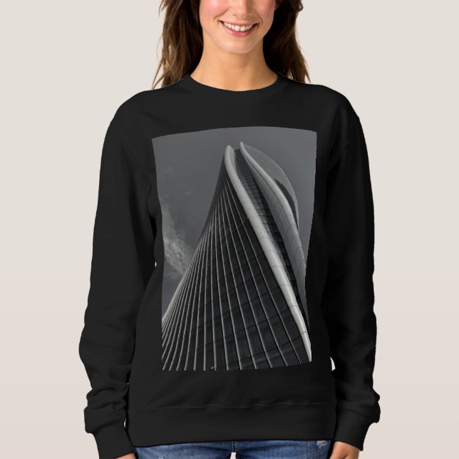 Zaha Architecture Skyscraper Building Office Urban Sweatshirt (Vorderseite)