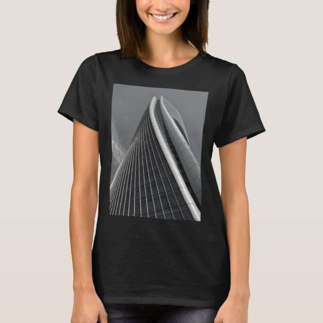 Zaha Architecture Skyscraper Building Office Urban T-Shirt (Vorderseite)