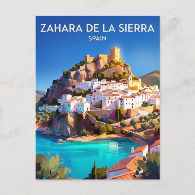 Zahara de la Sierra Spanien Postkarte (Vorderseite)