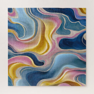 "Zahara" Wirbel von Blues, Rosa und Sand.