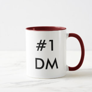 Zahl 1 DM Tasse