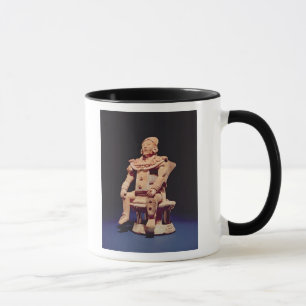Zahl eines Kriegers im vollen Regalia Tasse