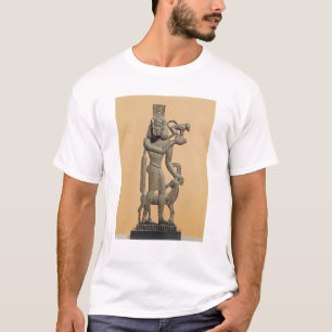 Zahl eines Mannes, der einen Affen hält T-Shirt